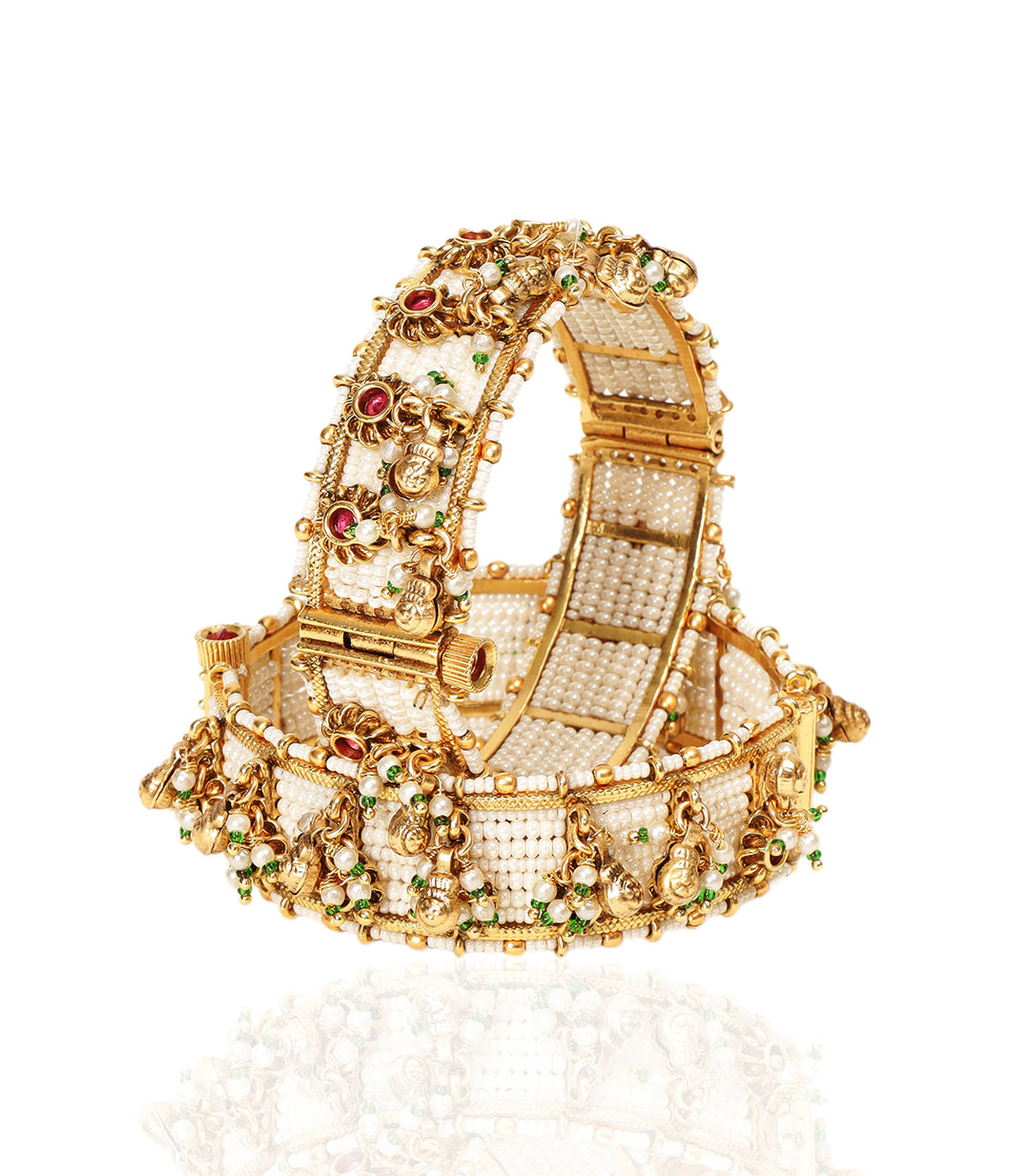 REKHA RED & GREEN BANGLES