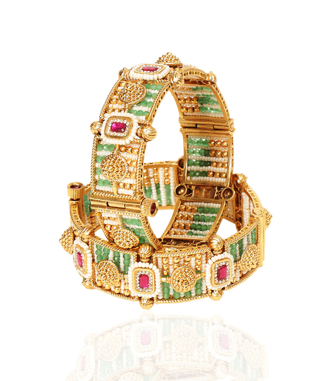 KIRAN RED & GREEN BANGLES