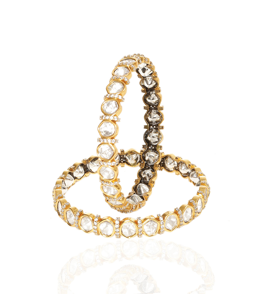 DEVIKA ANTIQUE FINISH POLKI BANGLES