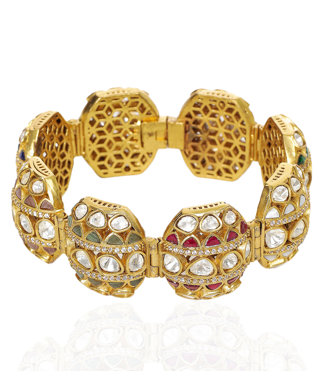AMBIKA NAVRATAN POLKI BRACELET