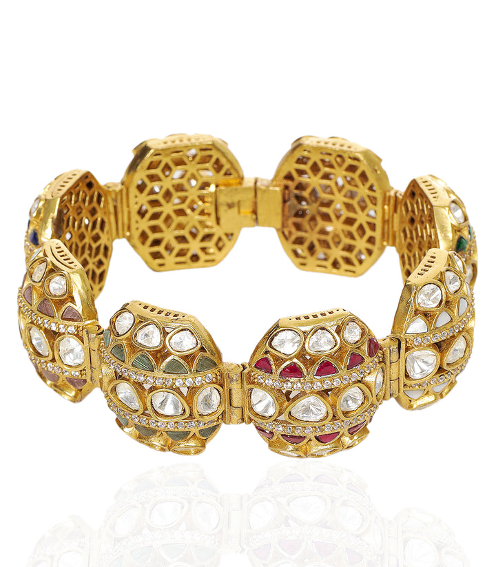 AMBIKA NAVRATAN POLKI BRACELET
