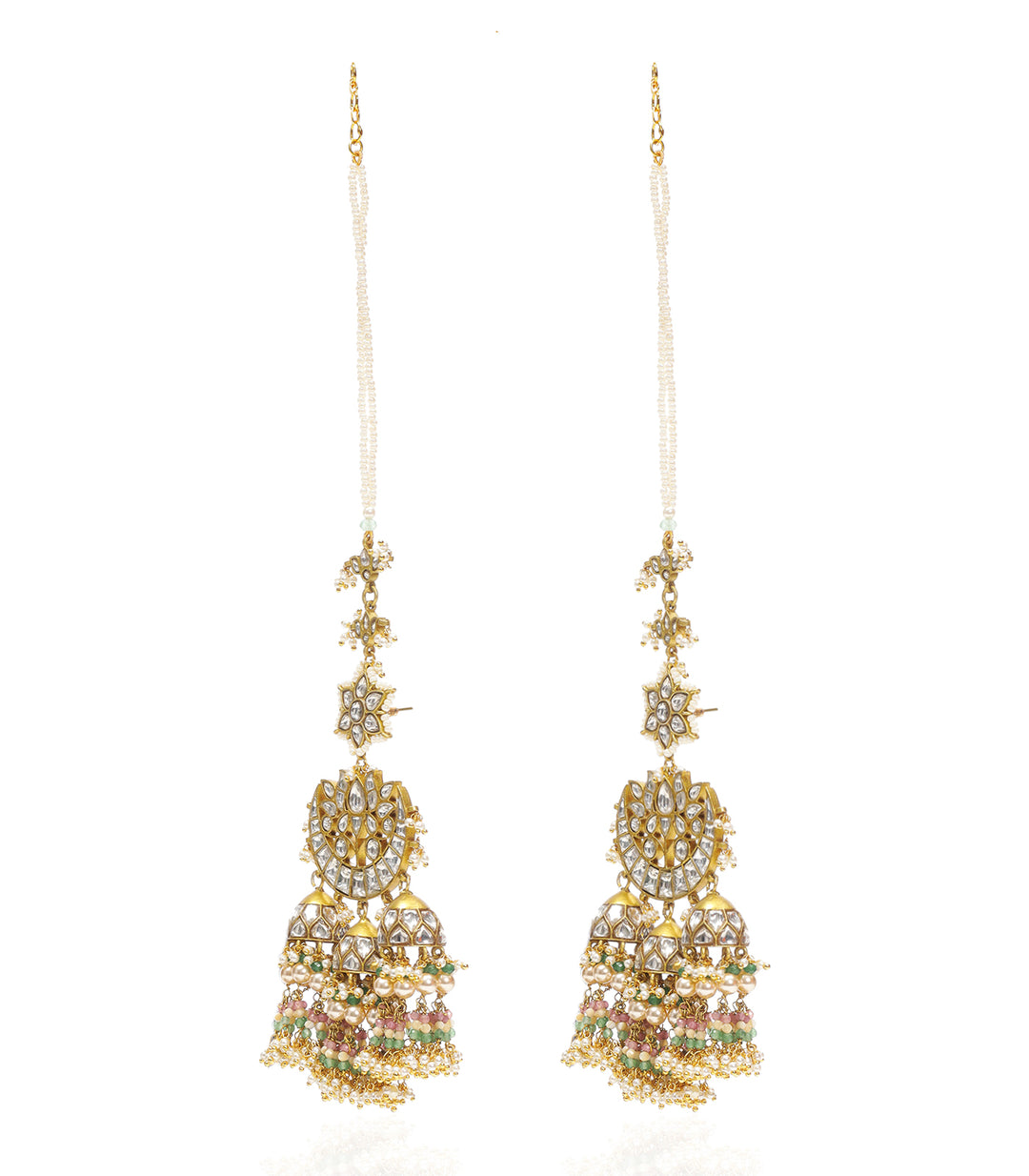 AASHIMA GREEN KUNDAN JHUMKA