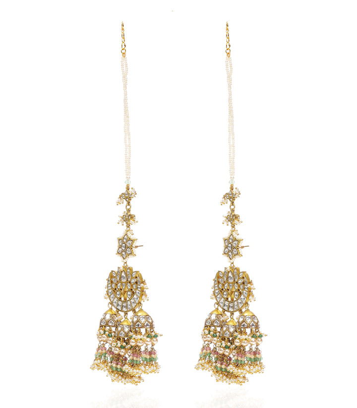 AASHIMA GREEN KUNDAN JHUMKA