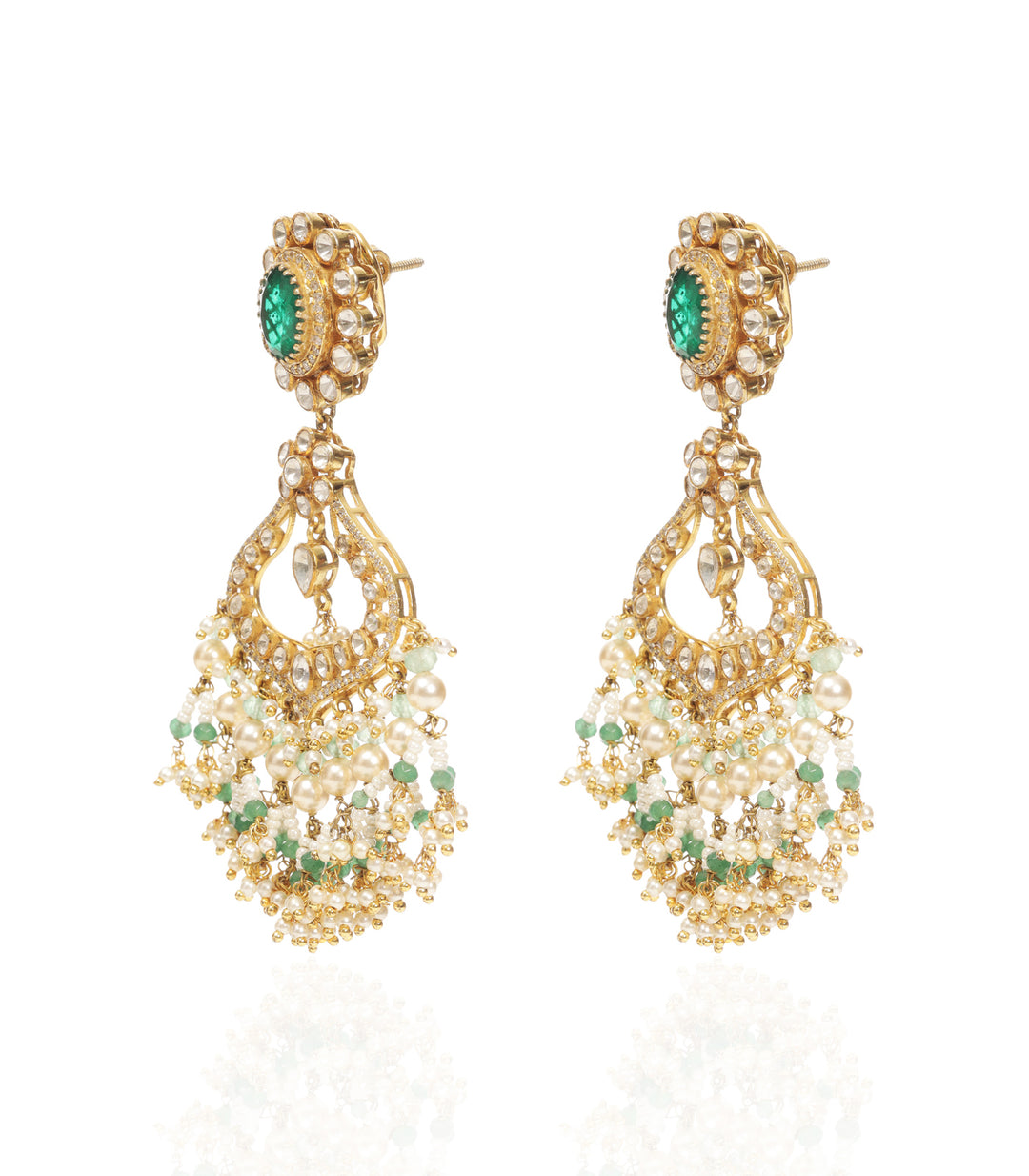 WAMIKA GREEN MOISSANITE NECKLACE SET