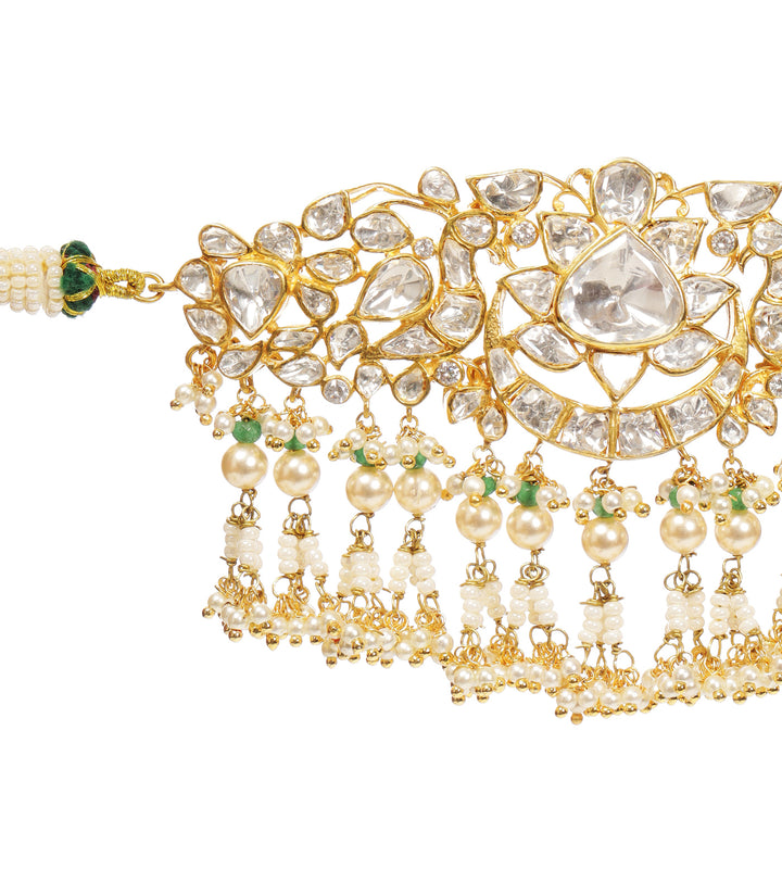 HRITIKA GREEN MOISSANITE NECKLACE SET