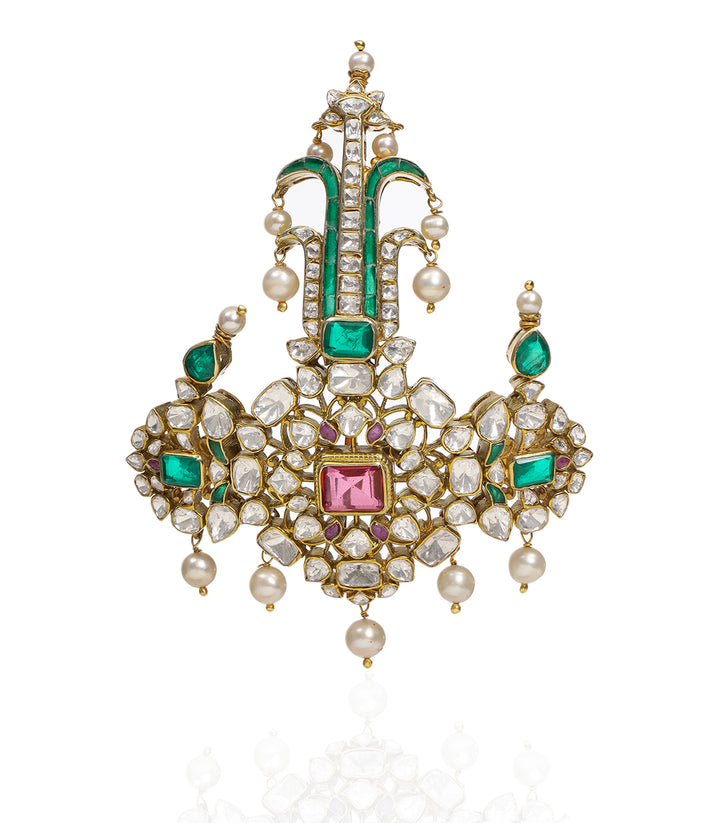 PARNEET GREEN MOISSANITE KALGI