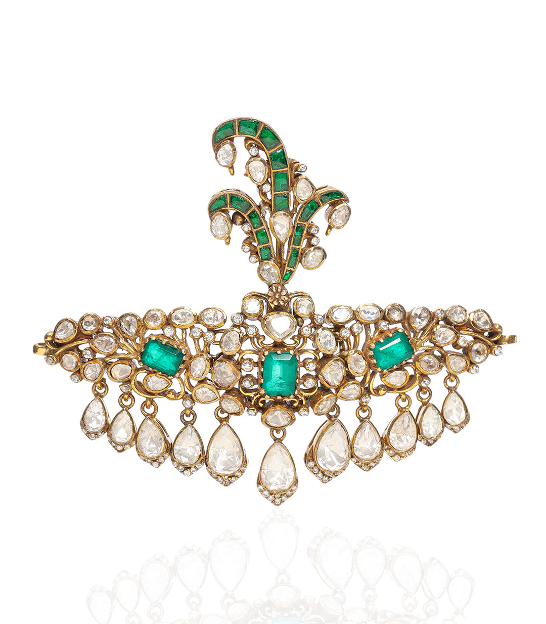 HINAL GREEN MOISSANITE KALGI