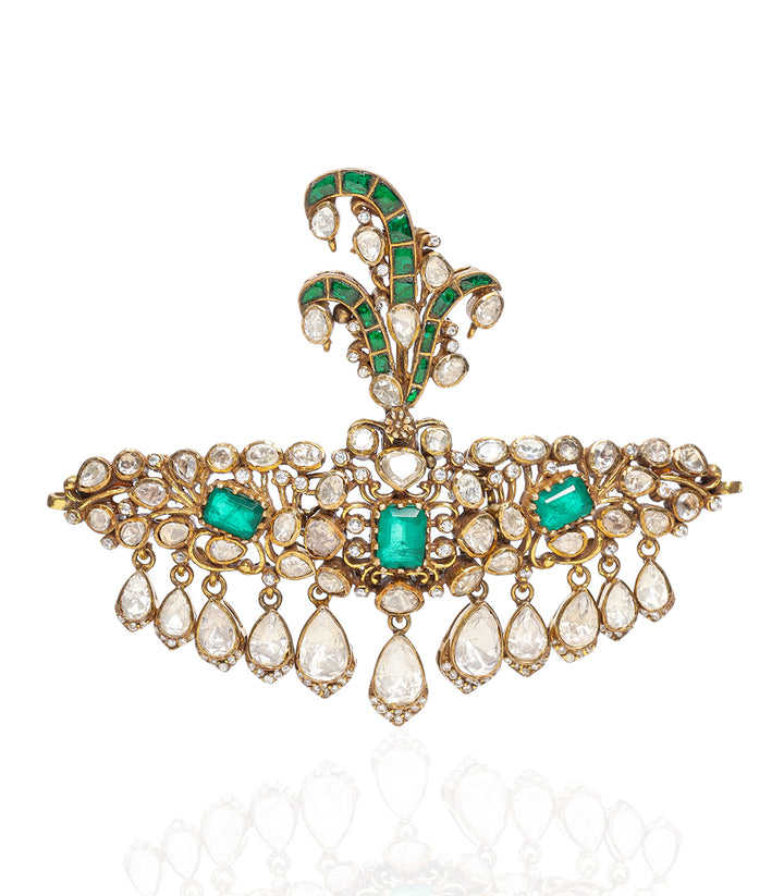 HINAL GREEN MOISSANITE KALGI