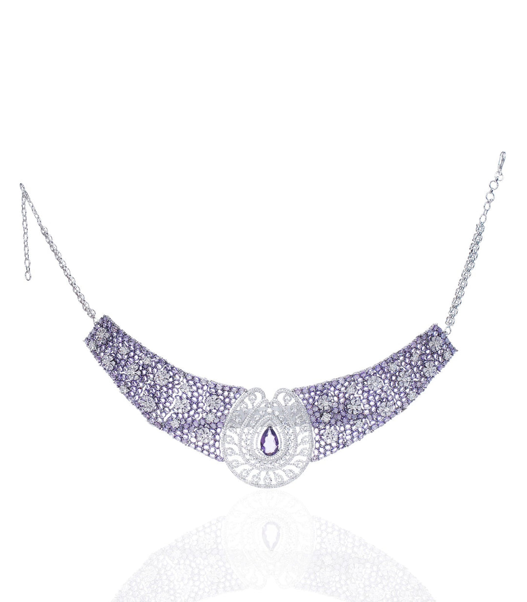 HAZEL PURPLE ZIRCON NECKLACE SET