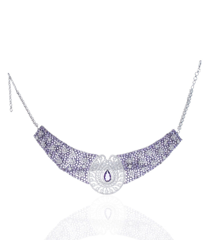HAZEL PURPLE ZIRCON NECKLACE SET