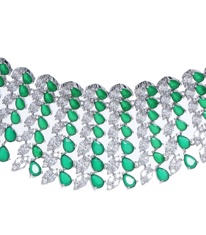 RHEA GREEN ZIRCON NECKLACE SET
