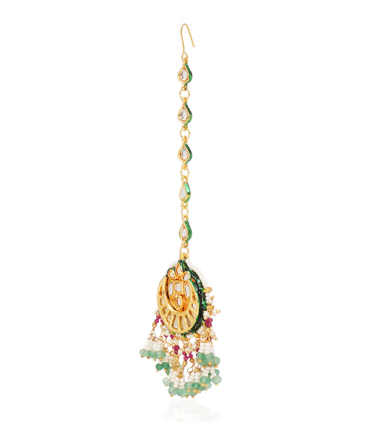 ALOKI GREEN KUNDAN TIKKA