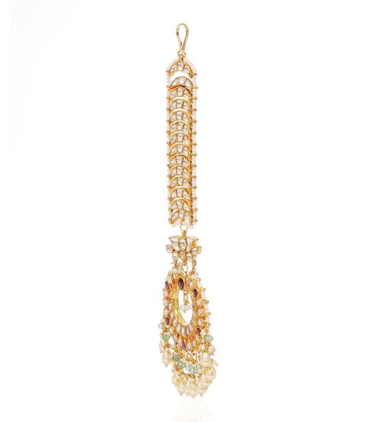 TISYA RHODOLITE KUNDAN TIKKA