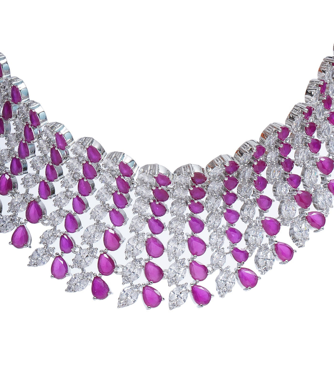 RHEA PINK ZIRCON NECKLACE SET