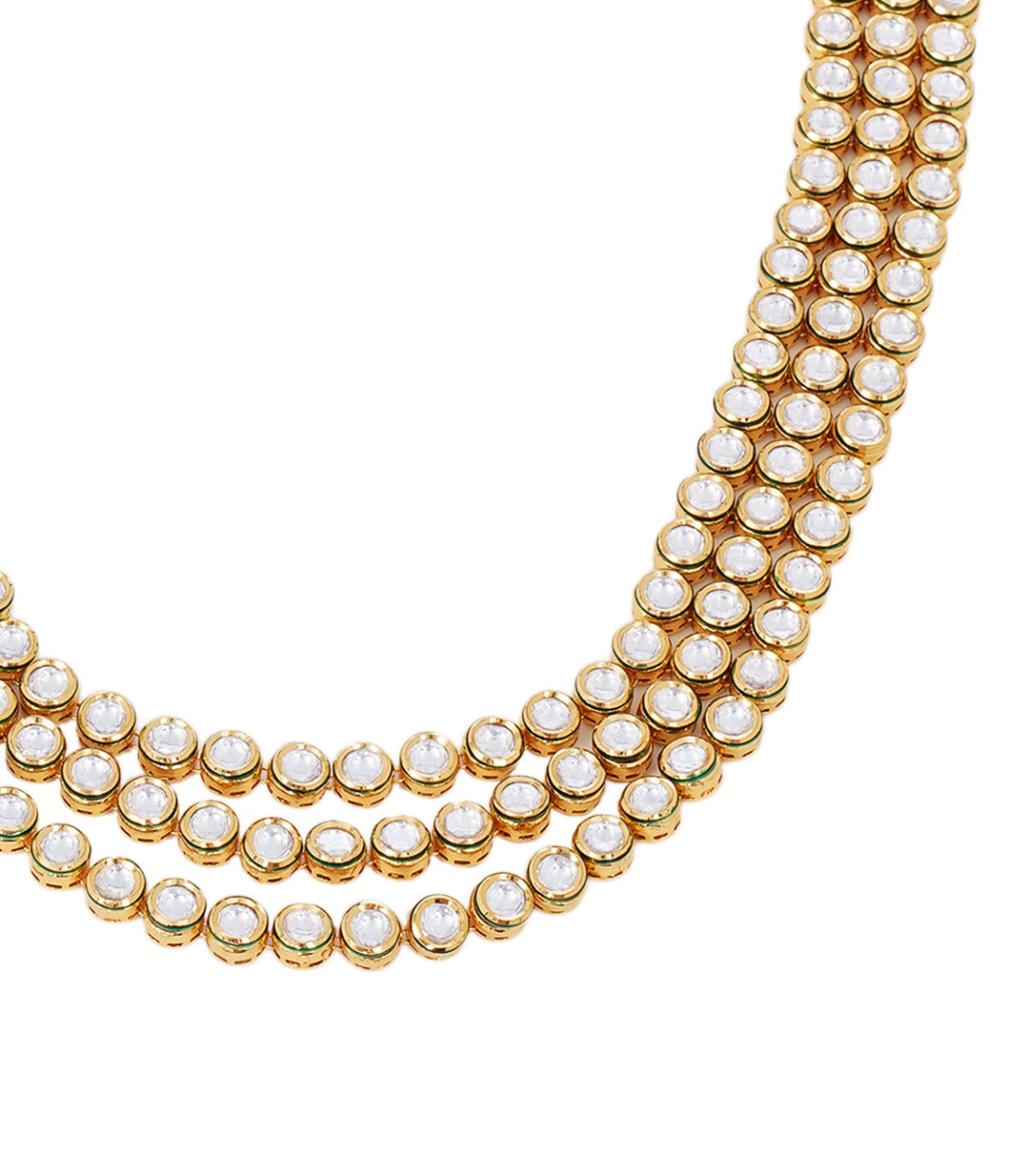 UPADHRITI GOLD PLATED KUNDAN LONG NECKLACE
