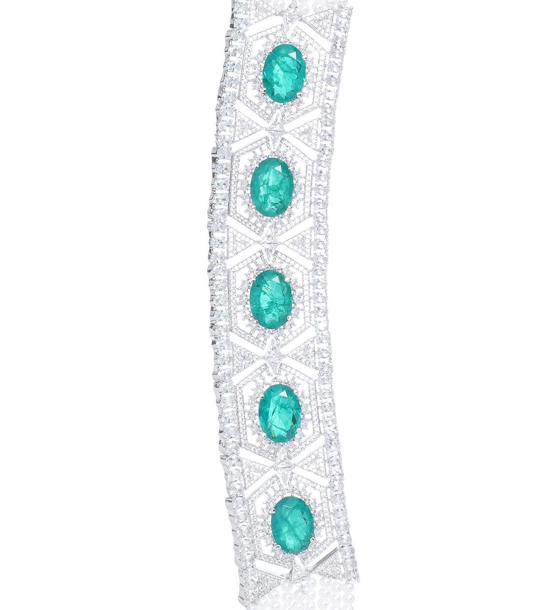 PRISHA GREEN ZIRCON CHOKER