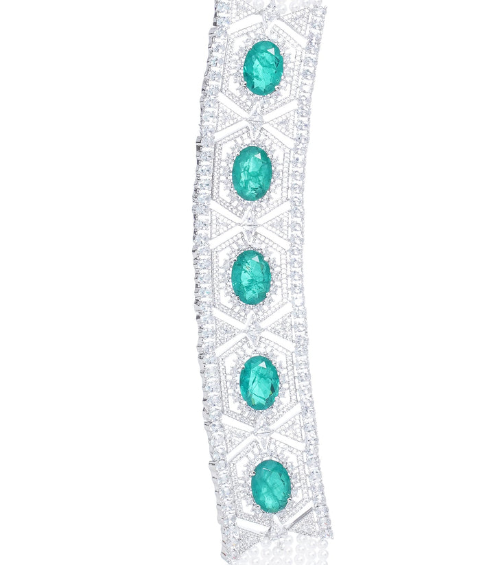 PRISHA GREEN ZIRCON CHOKER