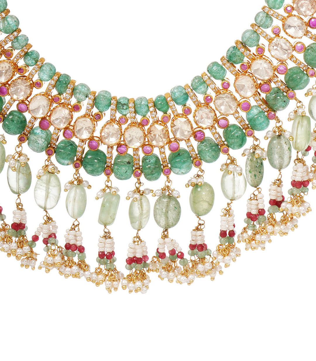 TAPASYA GREEN MOISSANITE  CHOKER