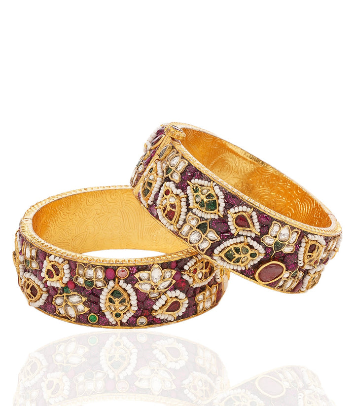 PRISHA RUBY KUNDAN BANGLES