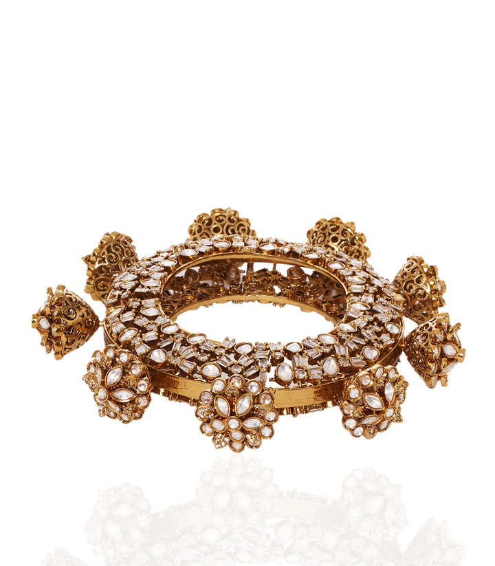 NIYATI ANTIQUE FINISH POLKI BANGLE