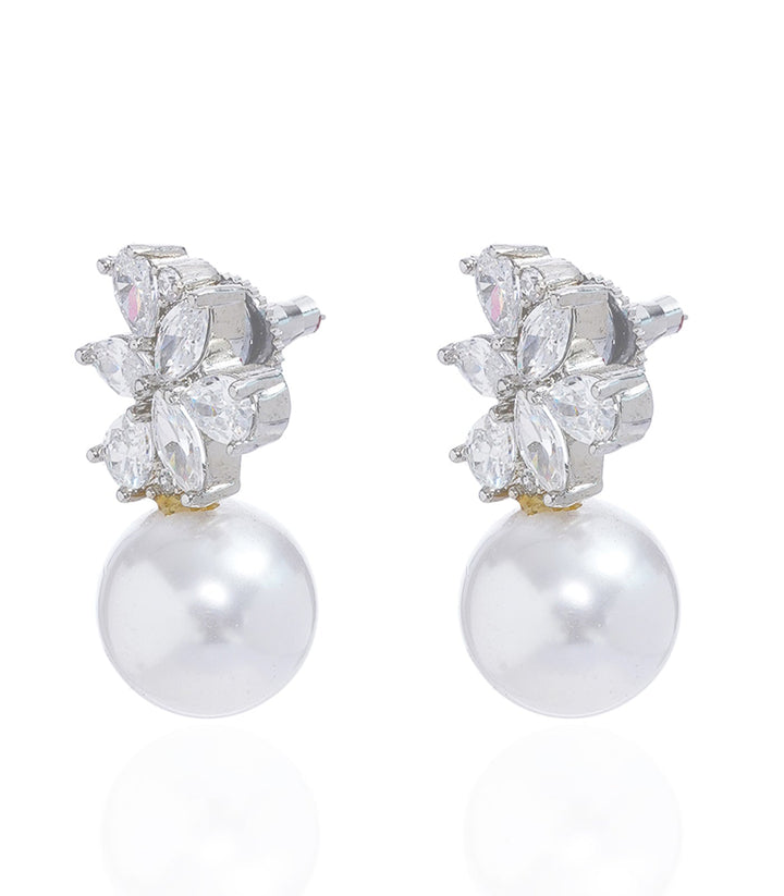 NAINA WHITE ZIRCON STUD