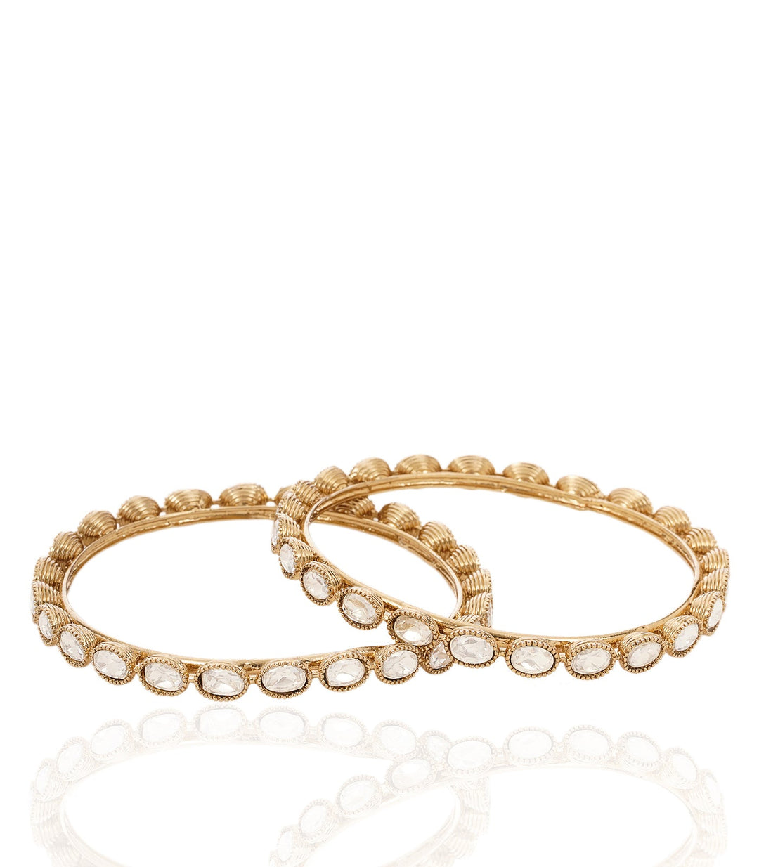 REENA ANTIQUE FINISH POLKI BANGLES