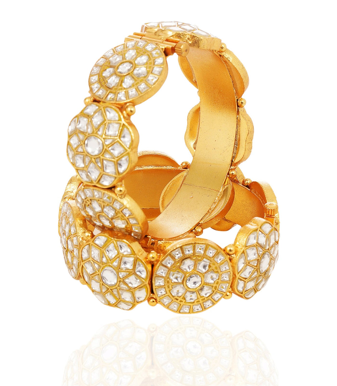 SAISHA GOLD KUNDAN BANGLES