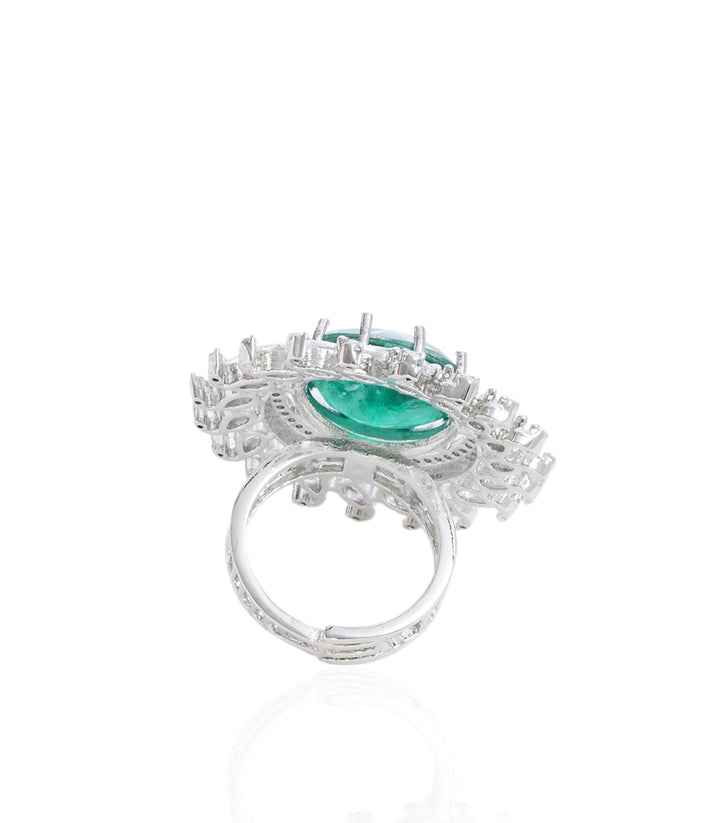 AMELIA GREEN ZIRCON RING