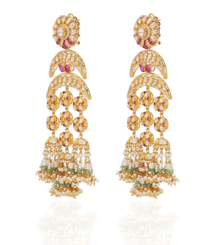 TANIA GREEN MOSINATE STATEMENT EARRING