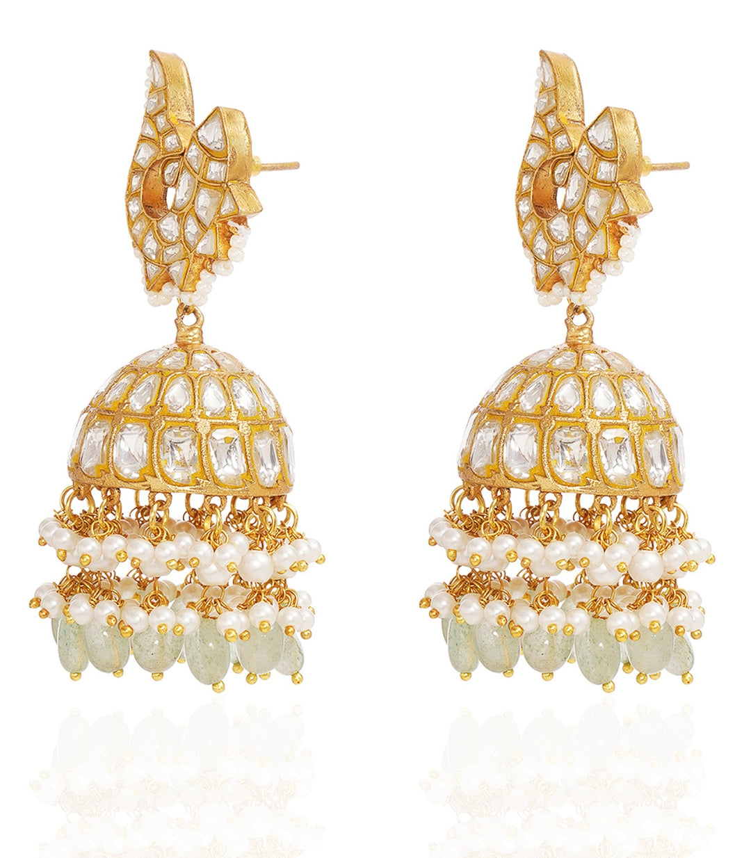 DIVIJA GREEN KUNDAN JHUMKA