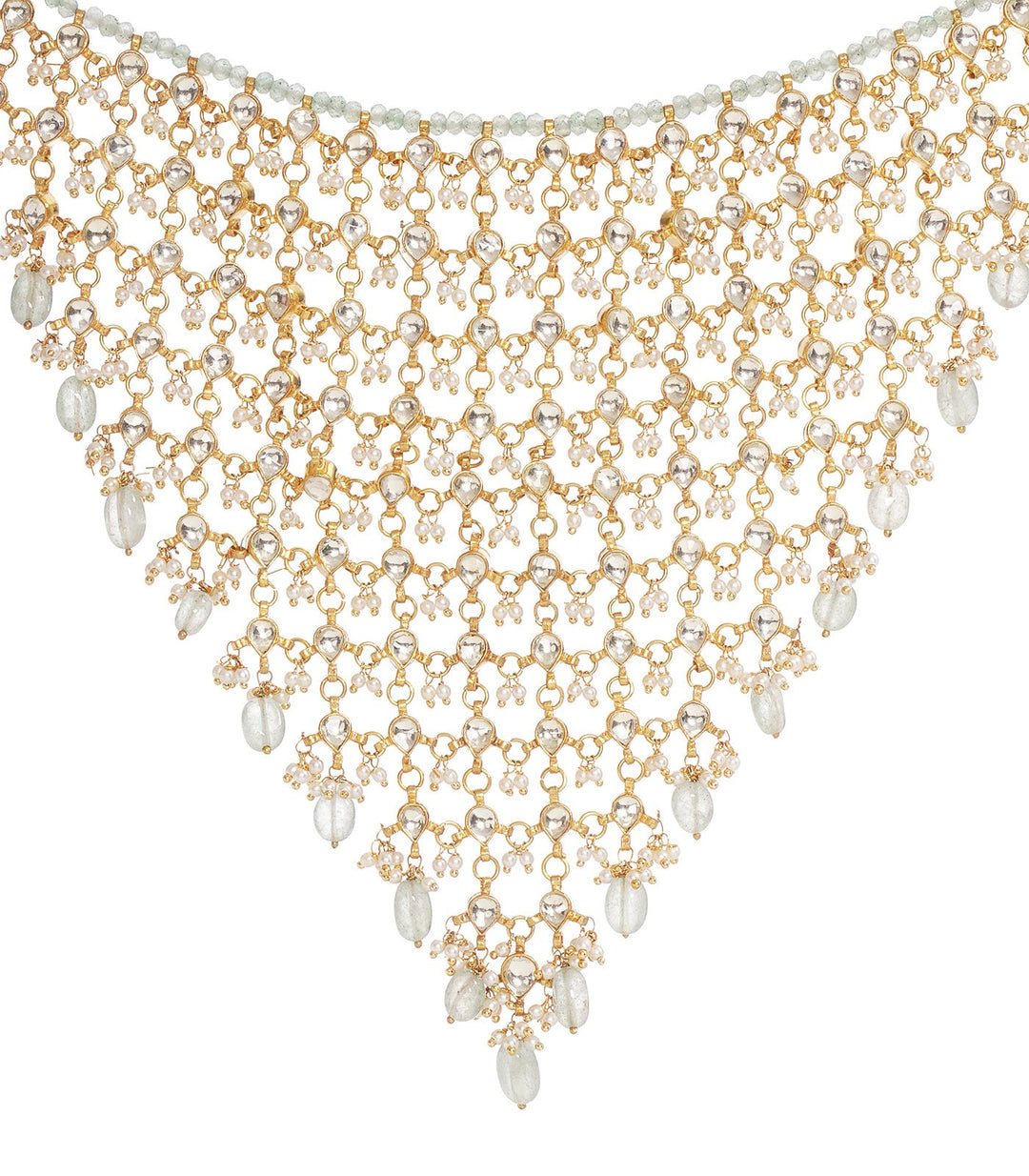 YUVANI GREEN KUNDAN CHOKER
