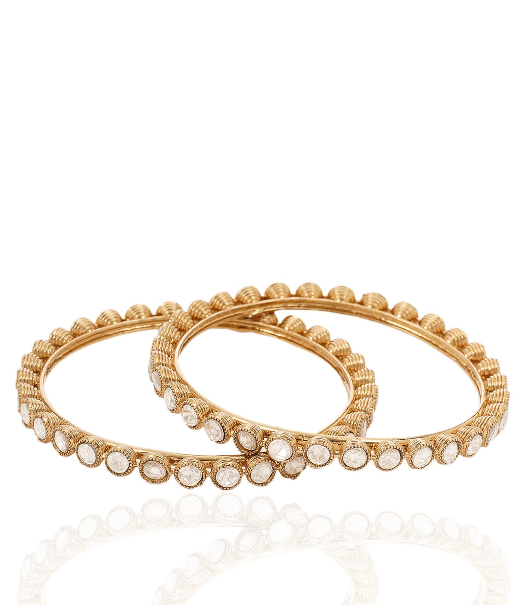 KRITI ANTIQUE FINISH POLKI BANGLES