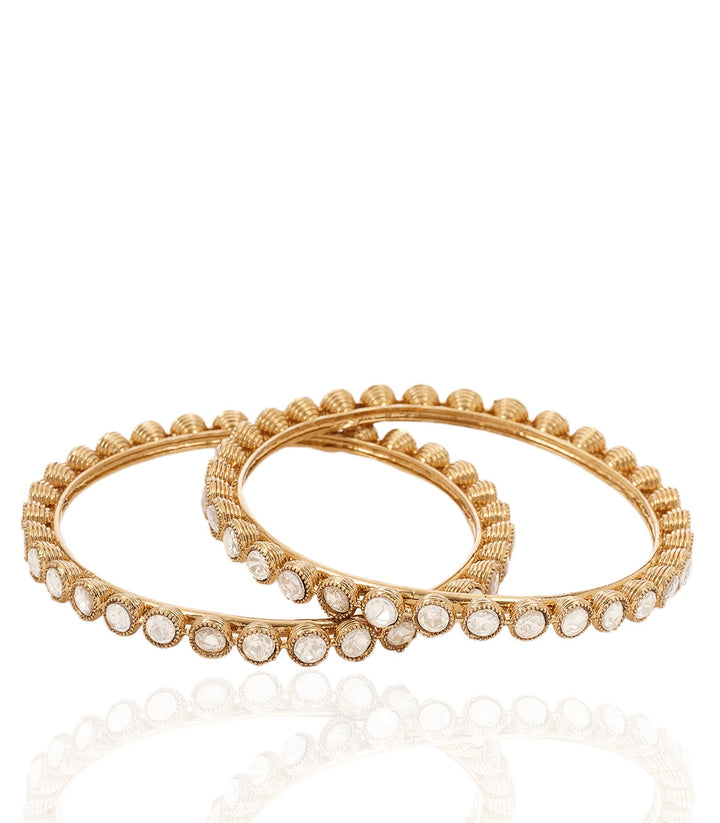 KRITI ANTIQUE FINISH POLKI BANGLES