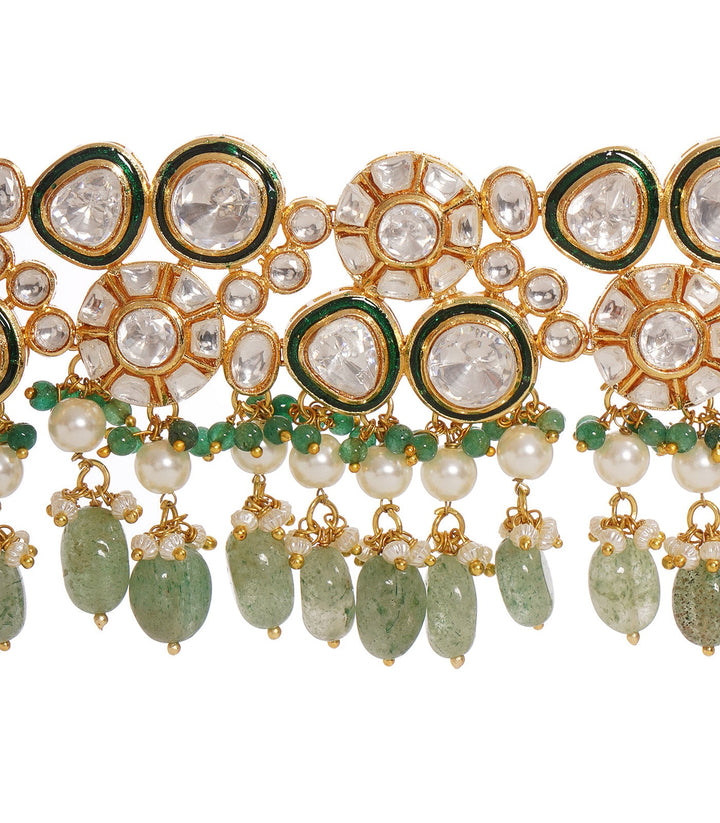 SIMRAN GREEN POLKI CHOKER