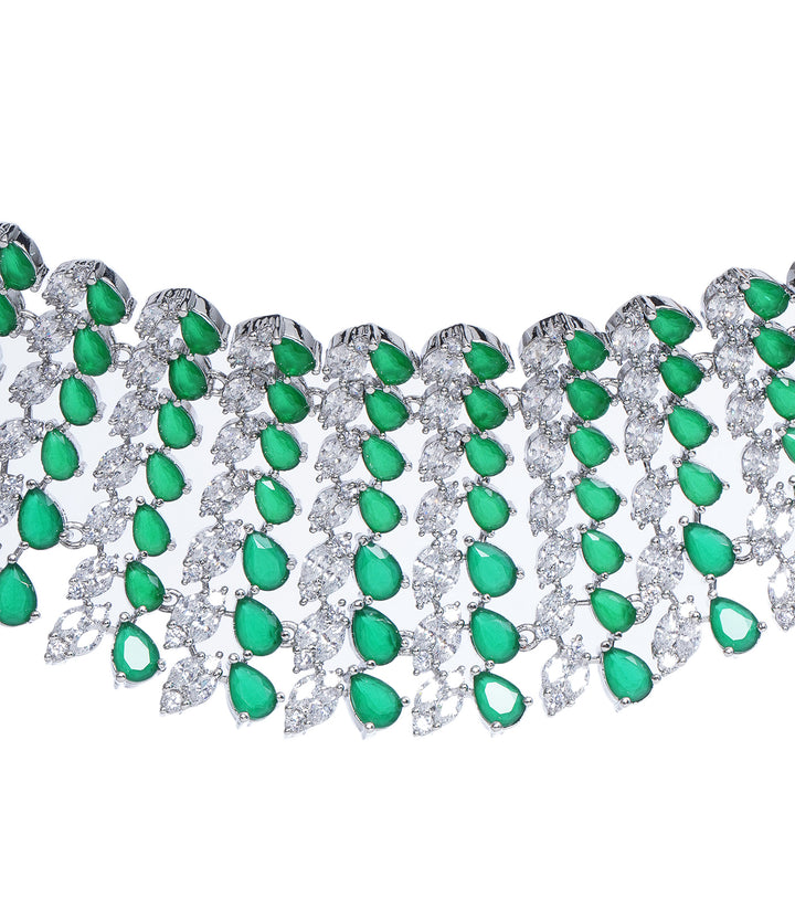 RHEA RUBY ZIRCON NECKLACE SET