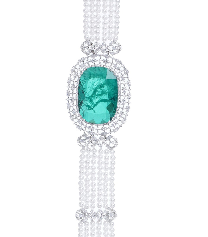 FREYA GREEN ZIRCON CHOKER