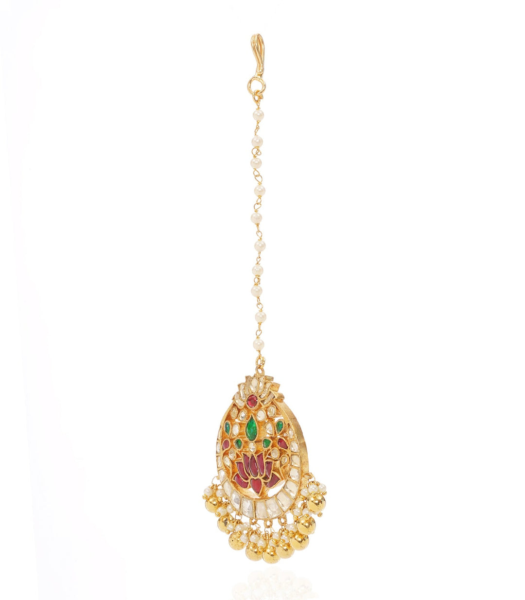 VARAHI RED & GREEN KUNDAN TIKA