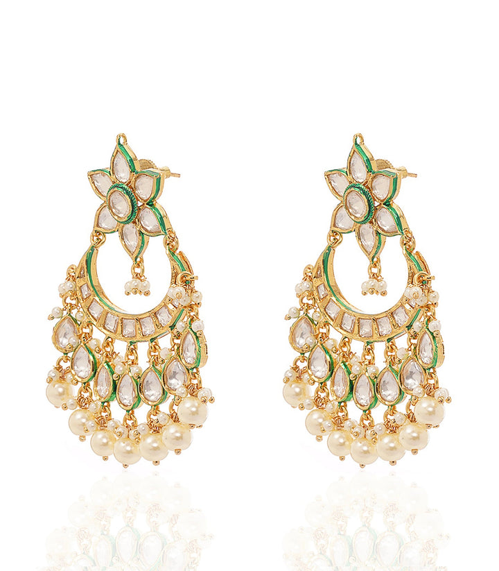 TALIKA GREEN KUNDAN CHANDBALI