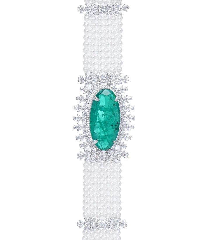 BELLA GREEN ZIRCON CHOKER