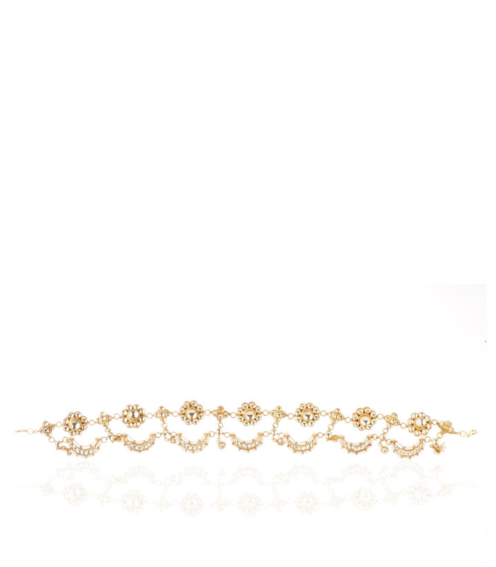 GOLD PLATED VAGISHWARI  HAIRBAND