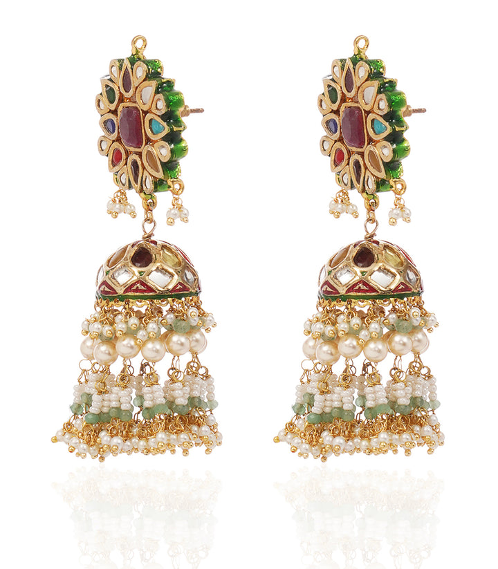 YASTI NAVRATAN KUNDAN JHUMKA
