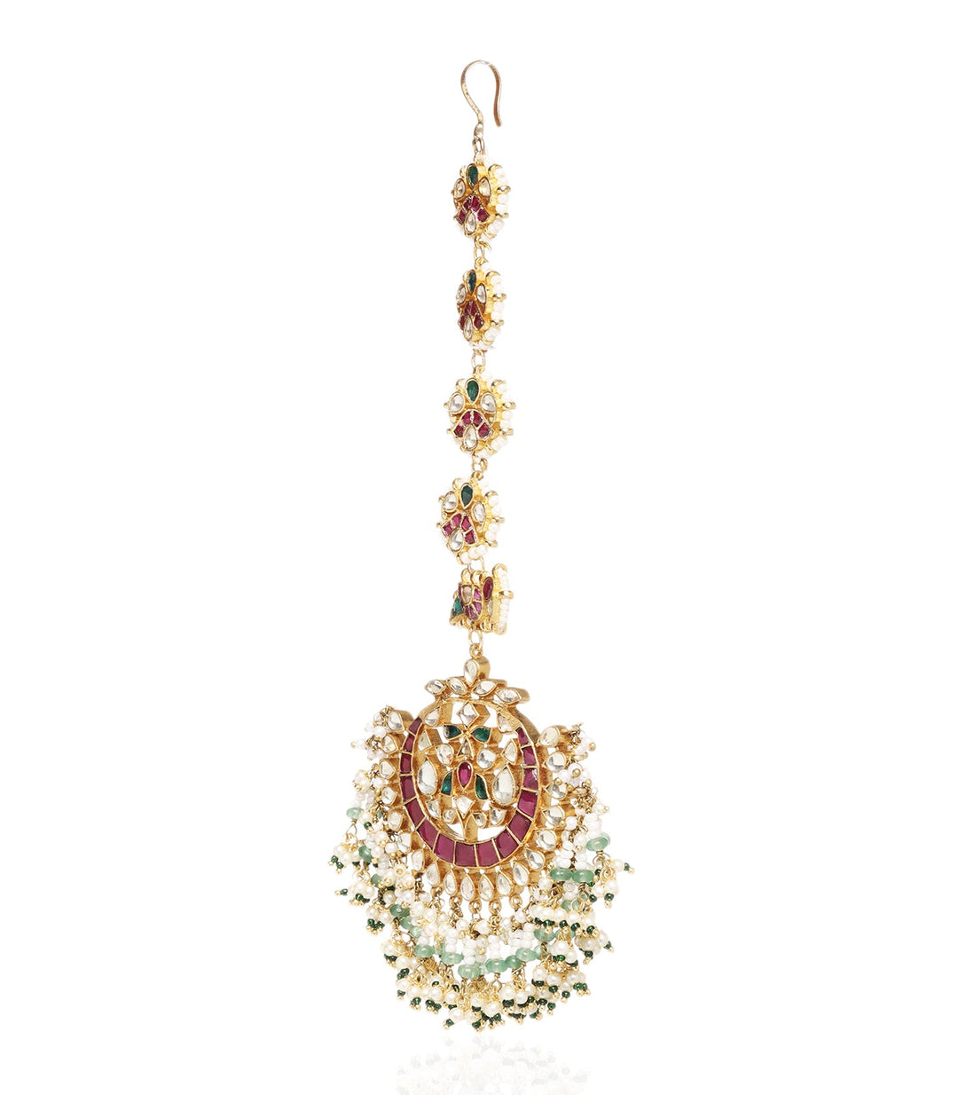 Sarvani Red & Green Tika