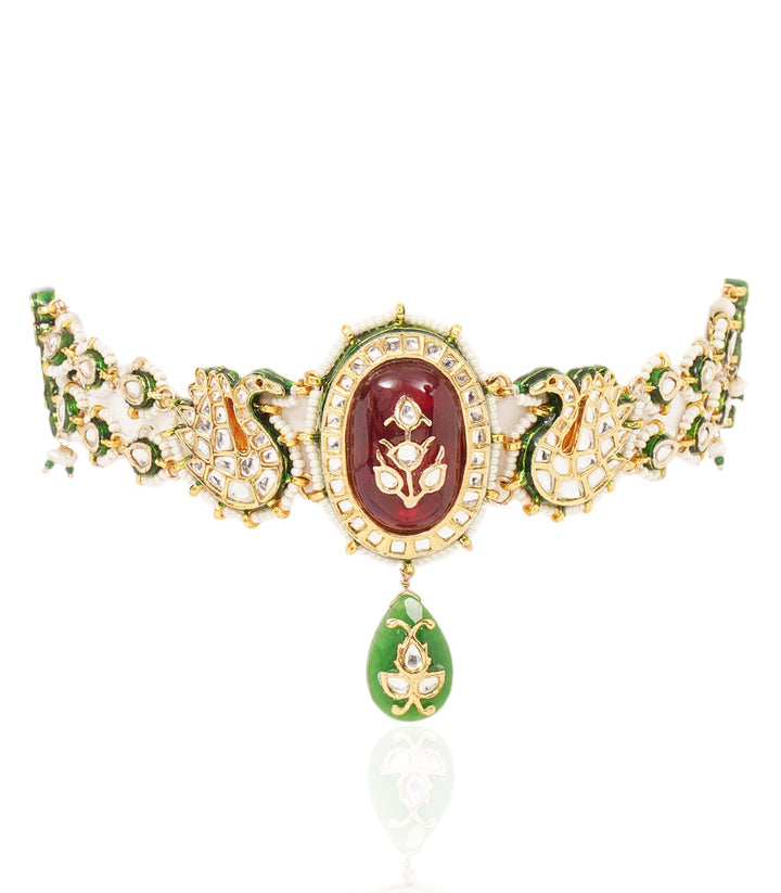 HARIKA RED KUNDAN CHOKER