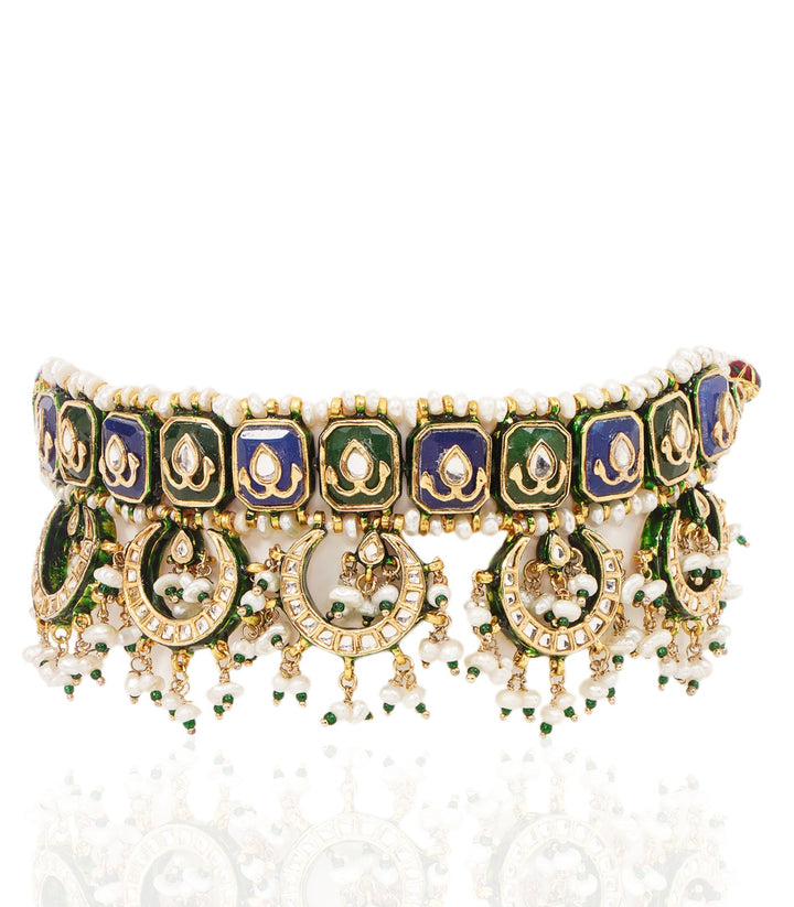 DEEKSHA GREEN KUNDAN CHOKER