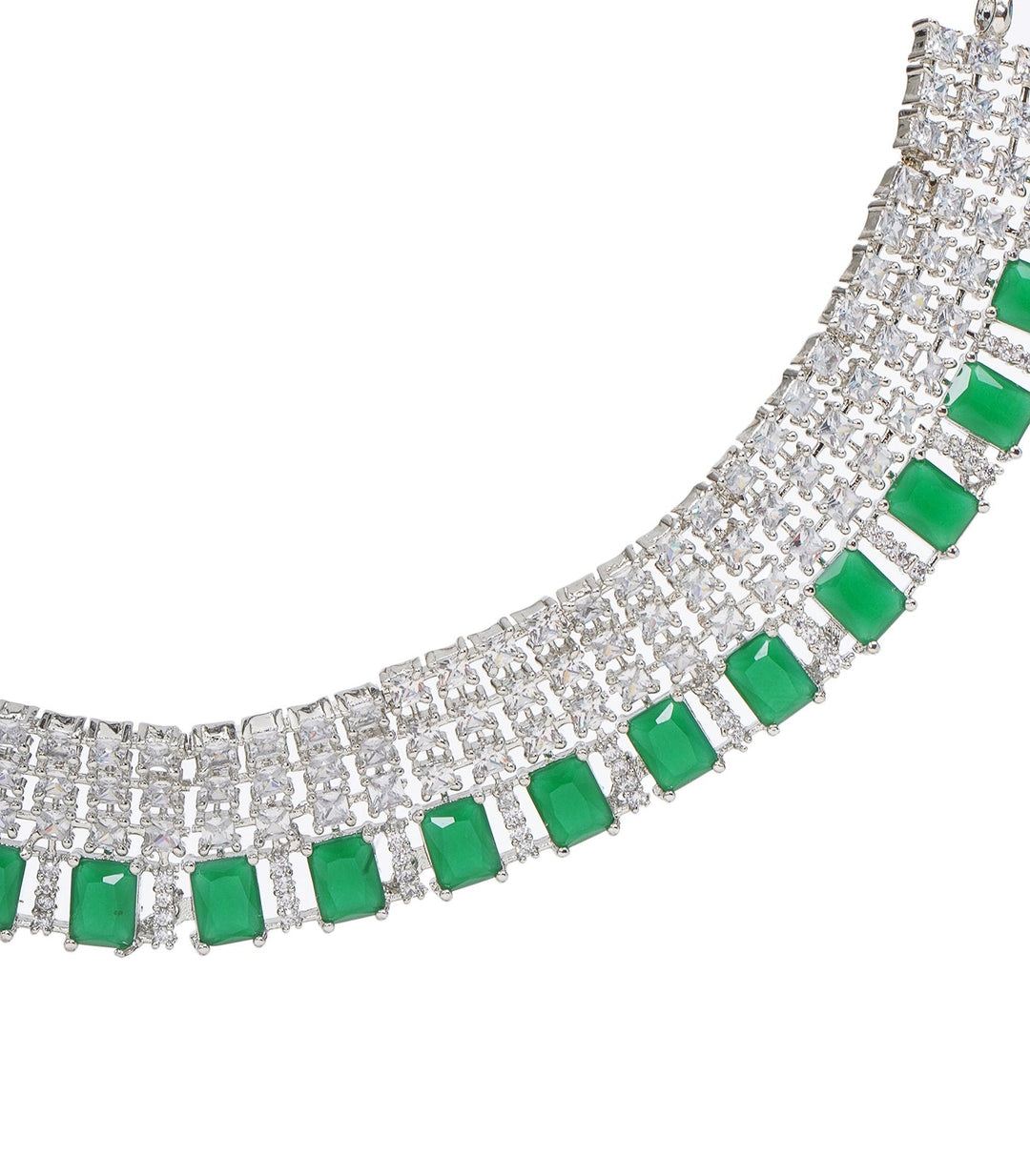 ELIANA GREEN ZIRCON NECKLACE SET