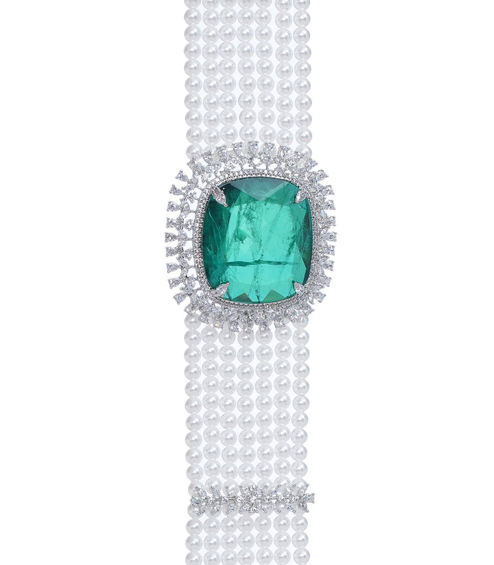 AIMEE MINT ZIRCON CHOKER