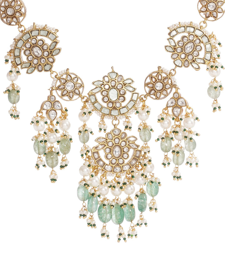 SREEJA GREEN KUNDAN CHOKER