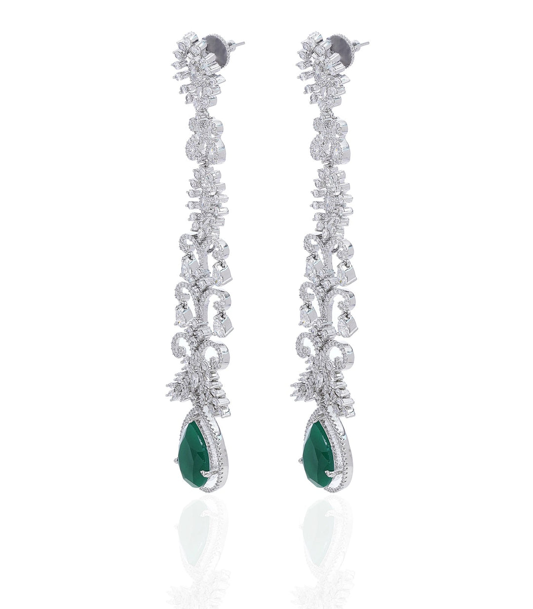PIHU GREEN ZIRCON ZIRCON EARRING