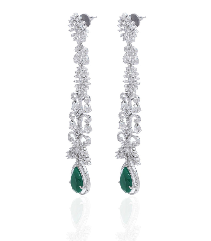 PIHU GREEN ZIRCON ZIRCON EARRING