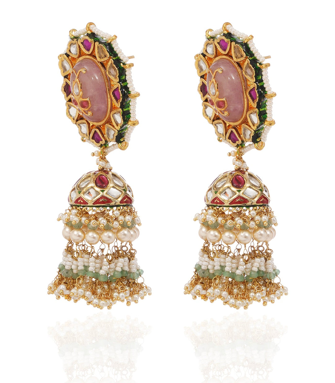ANIKA RED KUNDAN JHUMKA